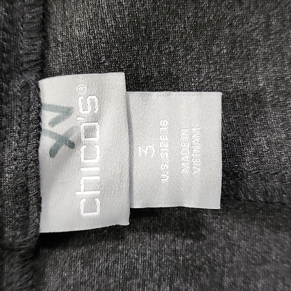 Chico's Faux-Leather Pull-On Leggings/ Size 3 (16) - Picture 6 of 15